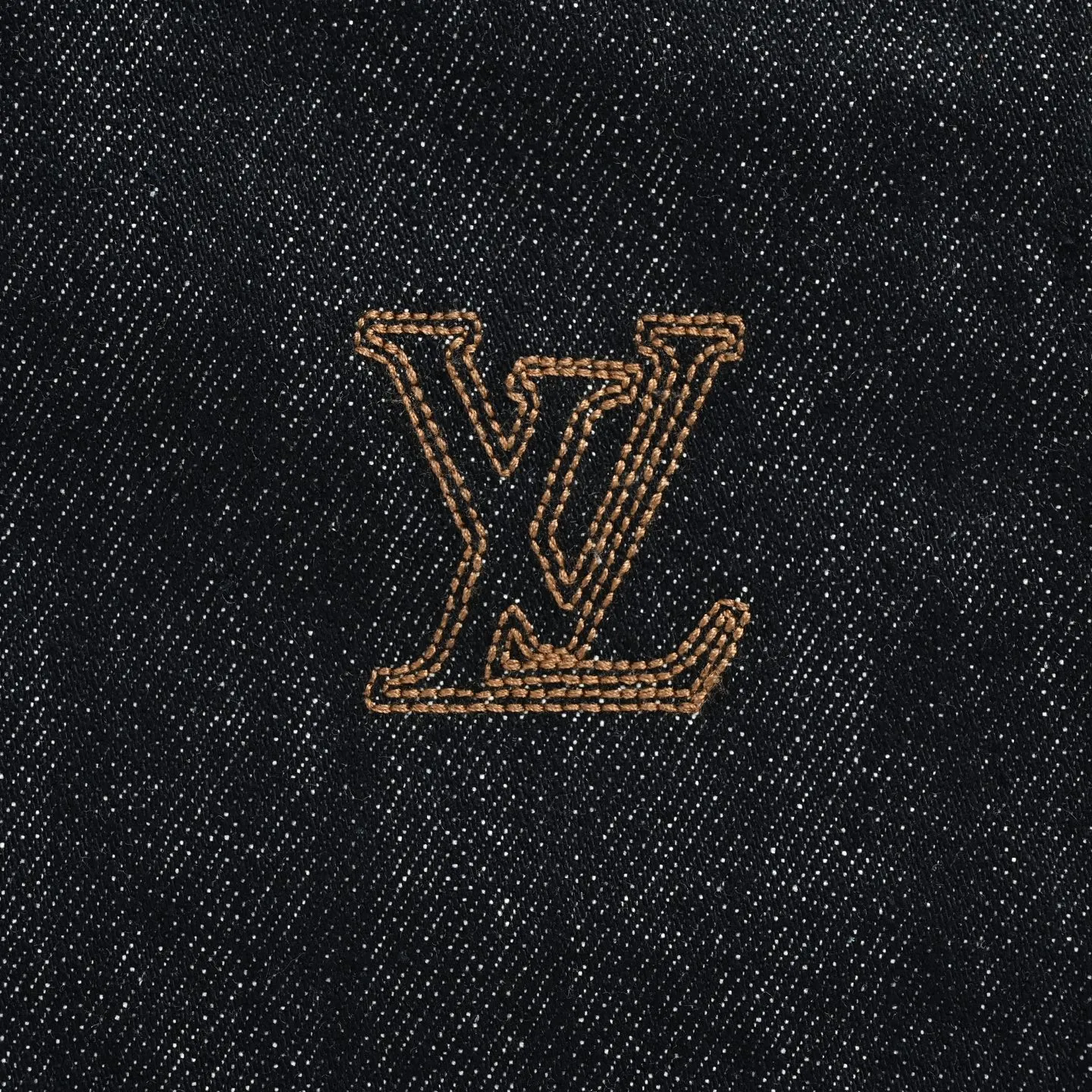 Louis Vuitton/Louis Vuitton embroidered logo denim jacket